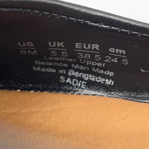 Zodiac Womens US 8 Sadie Slip On Ballet Flats Black‎ Leather Classic Casual - Picture 7 of 9